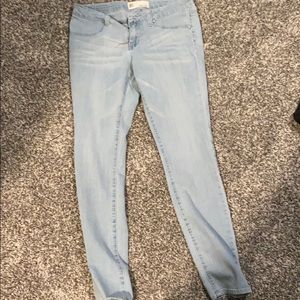 light blue jeggings